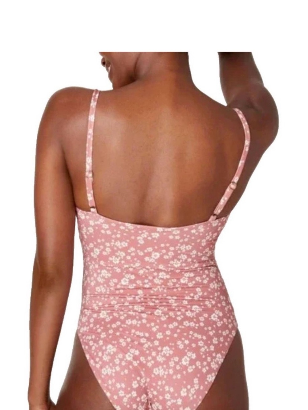 Andie Dusty Rose Floral One-Piece Swimsuit - Picture 2 of 8